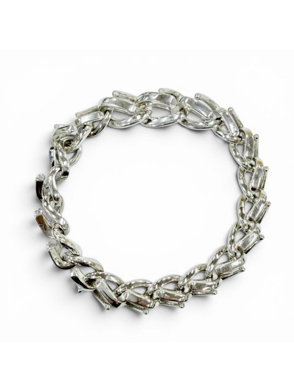 Tiffany & Co Forge Link Bracelet High Polish 925 Sterling Silver Regular Price